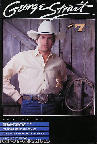 GEORGE STRAIT 1986 #7 PROMO POSTER  