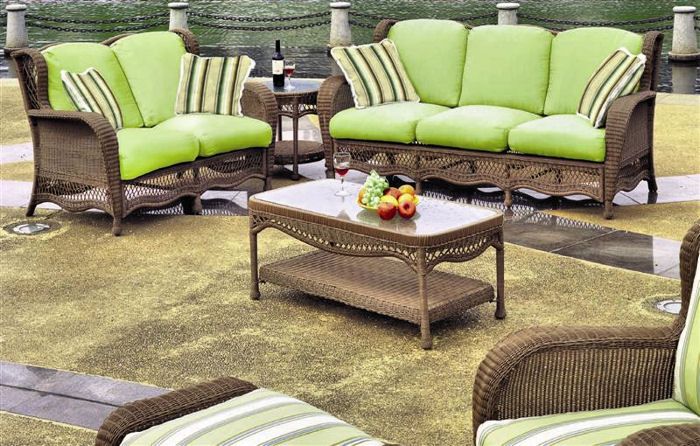 Riviera Outdoor Wicker 5 pc. Patio Garden Set  