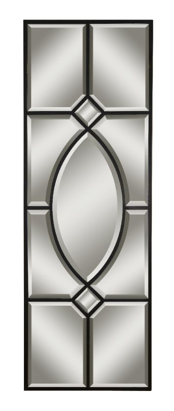  oversizedstatuesque mirror features multiple, shaped beveled mirrors 