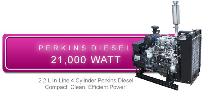 Perkins 21 kW Diesel Generator (Brand New)  