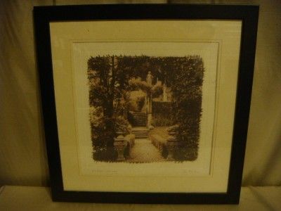 European Garden Alan Blaustein Siena, Italy Signed  