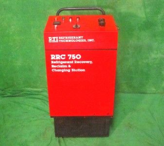 RRC 750 REFRIGERANT RECOVERY UNIT R12 FREON 12 A/C HVAC  