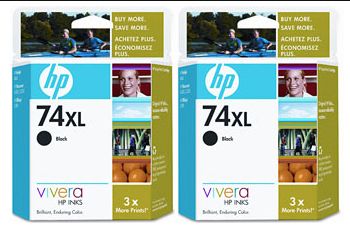 pk OEM HP 74XL Printer Ink Cartridges CB336WN CB338WN  