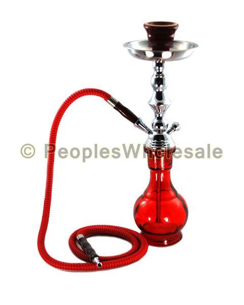 HOSE 18 INCH HYPNOSIS JUNIOR HOOKAH W/ CASE   RED  