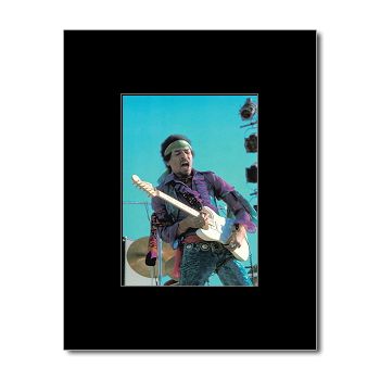 JIMI HENDRIX   Festival   Black Matted Mini Poster  