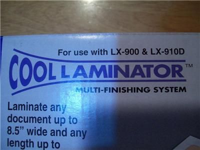   LC D9R 9 Width Laminator Roll for LX 900 or 910 Cool Laminator  