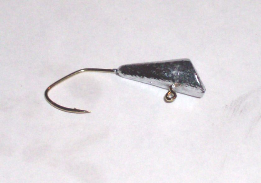 SHAD DART JIGS 1/4 OZ SIZE 1/0 GOLD SICKL HOOKS 60 PACK  