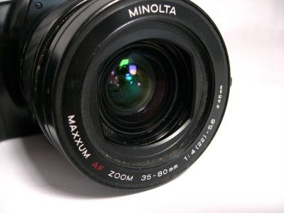 MINOLTA MAXXUM 3000i 35MM SLR CAMERA WITH 35 80MM MNOLTA AF LENS 