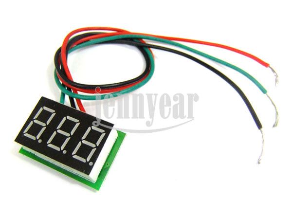   Voltmeter Panel DC 0 100V Ultra Small Slim Red LED Panel Board Meter