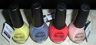 LOT OF FOUR NICOLE OPI NAIL POLISH (LACQUER) Kardashian Kolors NEW 