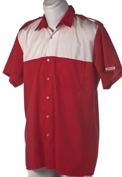   SIMPSON ESPN nascar racing pit crew JERSEY button down uniform SHIRT