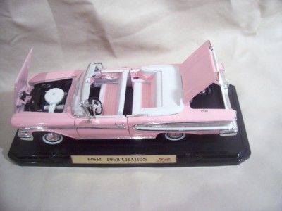 1958 Pink Edsel Citation Diecast 118 Road Signature  