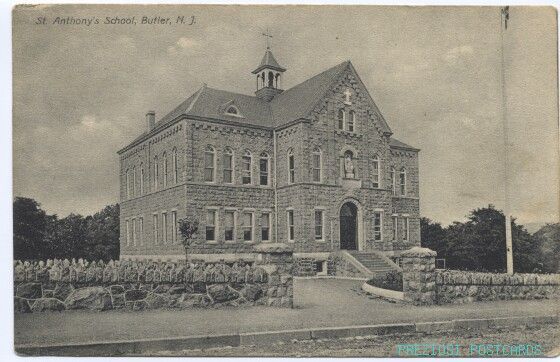 St. Anthonys School   BUTLER NJ ca1908 Postcard  