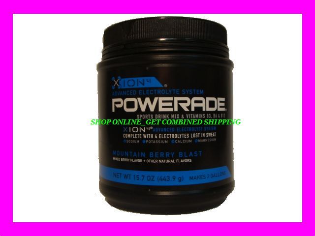 Powerade XION4 sports Drink Mix MOUNTAIN BERRY BLAST  