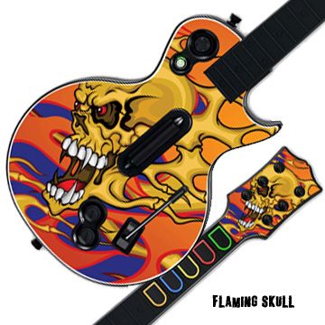   Cover for GUITAR HERO 3 III PS3 Xbox 360 Les Paul   Flaming Skull