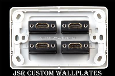 CLIPSAL QUALITY QUAD HDMI PLASMA or TV HIFI WALL PLATE  