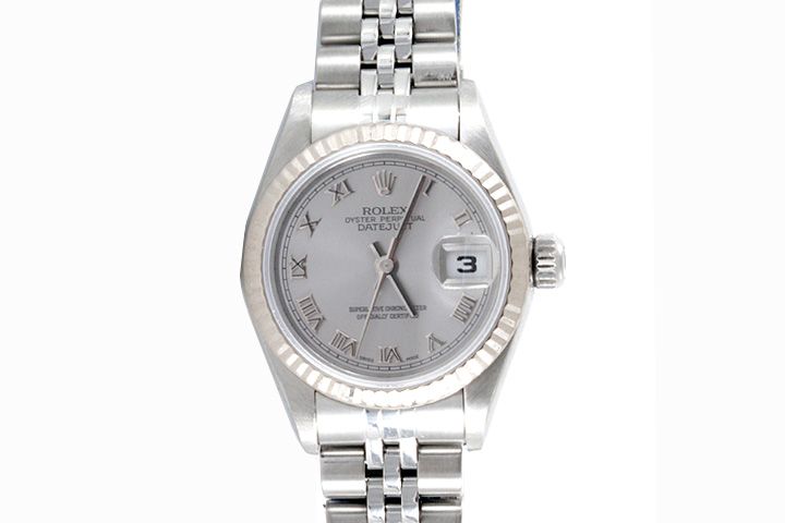   Rolex Ladies 2003 Datejust Rhodium Roman Dial 79174 Mint  