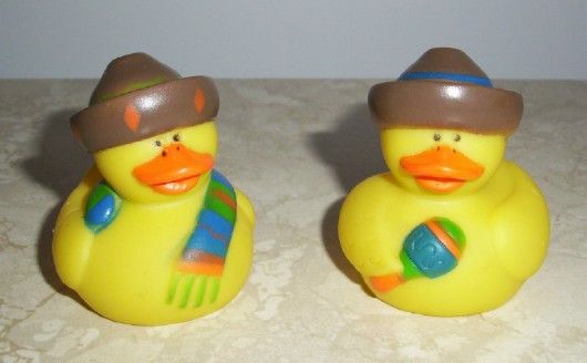 MEXICAN FIESTA RUBBER DUCKIES, Set of 2, NEW, 2 Cute Ducks  