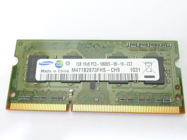 Samsung 1GB 1Rx8 PC3 DDR3 1333 SO DIMM Laptop RAM  