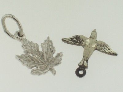 VINTAGE LOT 17 STERLING VINTAGE CHARMS FLOWER CROWN WELLS AIRPLANE 