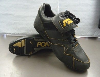 Pony Classic K Low Mens Baseball Softball Cleats Metal Black NEW