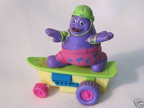 1992 McDonald Grimace Purple Skateboard Scooter Wheel  