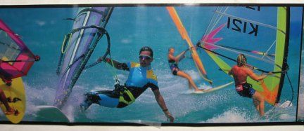 SALE Wind SURFING Board Ocean WALLPAPER Border NEW  