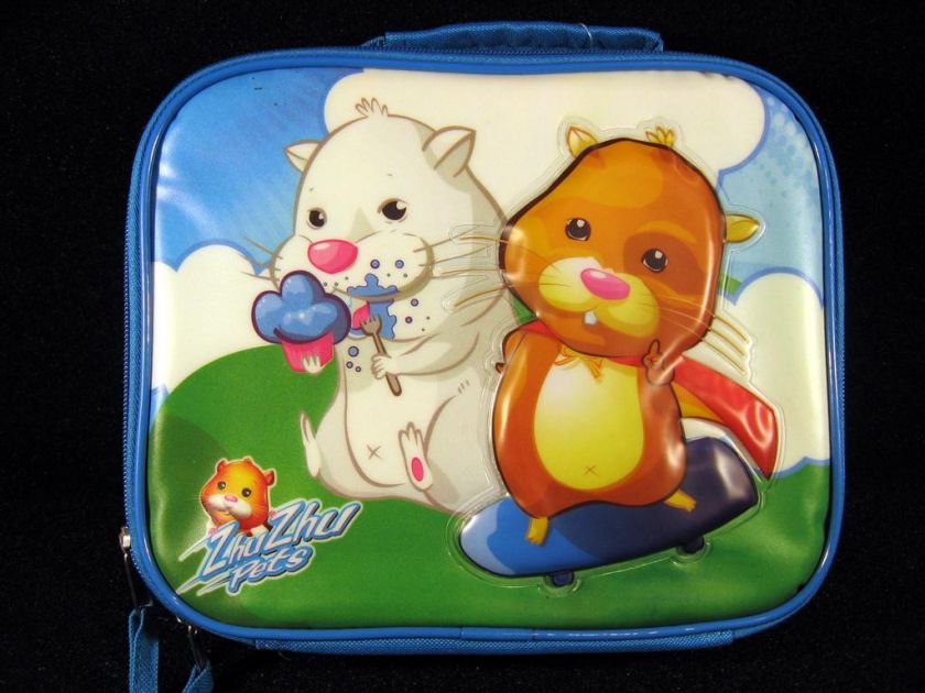 Zhu Zhu Pets BLUE Insulated Lunch Tote Box Bag New  