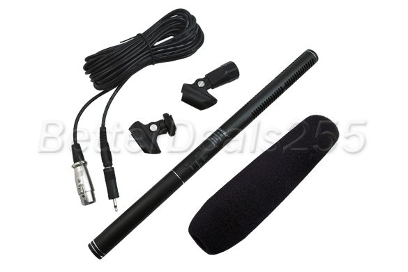   Electret Condenser Shotgun Camera Microphone for Camcorder HT 81