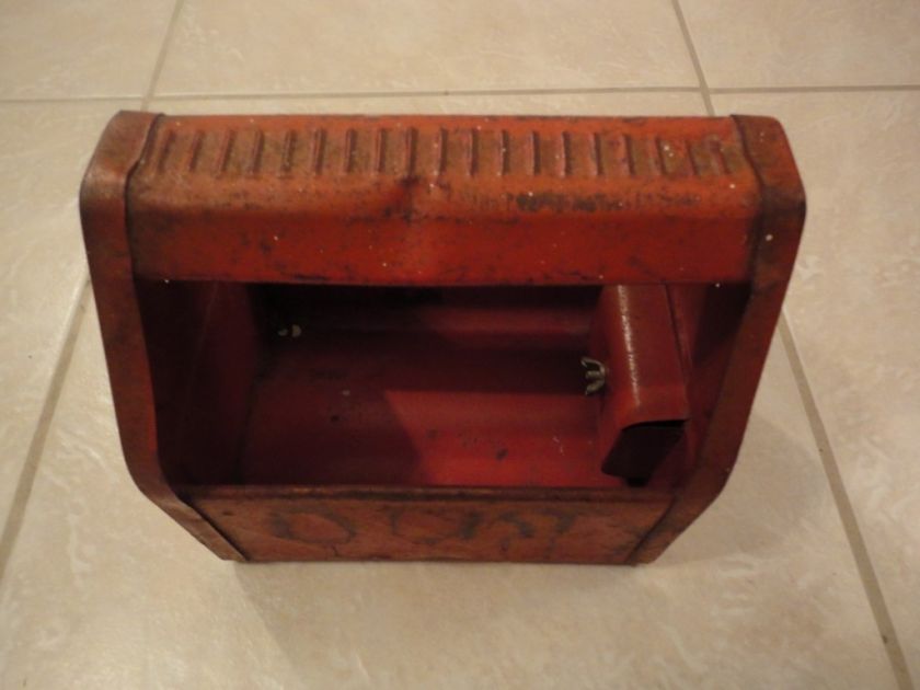 RARE OLD VINTAGE TIN TOY BANK/TOOL BOX  